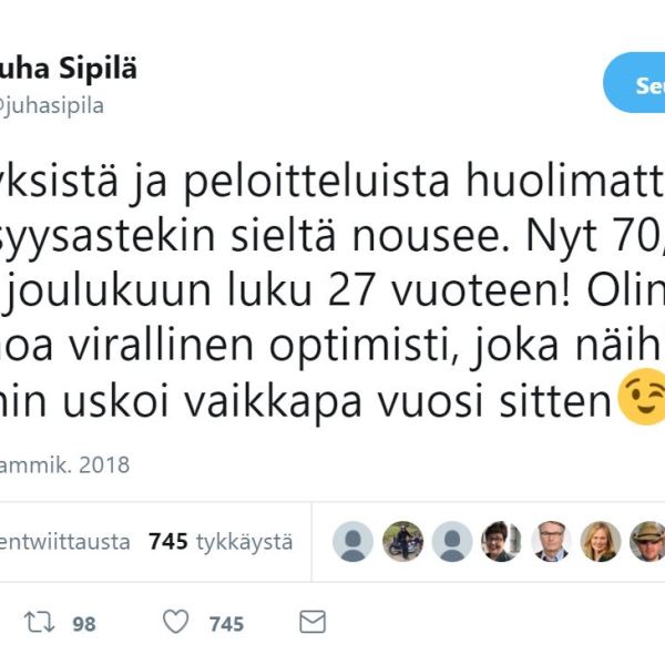 Tilastoleikki työttömillä on&nbsp;alkanut